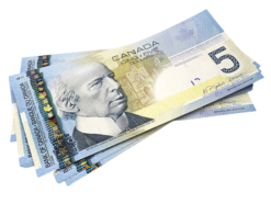 Canadian 5 Dollar Bill